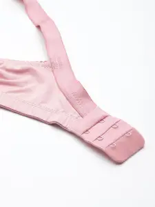 Sztori Pink Plus Size Medium Coverage Lace Bra