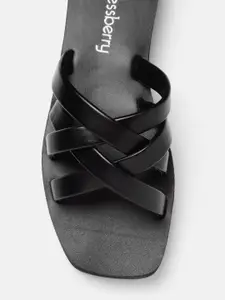 DressBerry Women Strappy Open Toe Flats