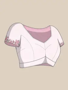 kasee Floral Embroidered Net Saree