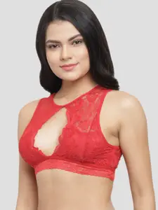 N-Gal Keyhole Neck Floral Anti-Odour Bralette Bra