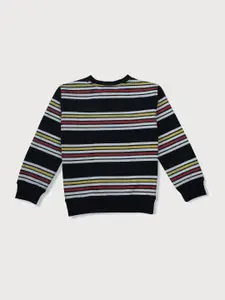 Gini and Jony Boys Striped Cotton Sweatshirt