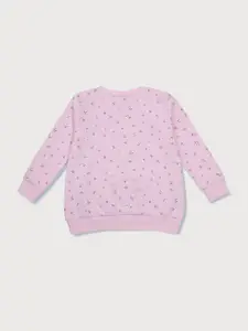 Gini and Jony Girls Floral Printed Sweatshirt