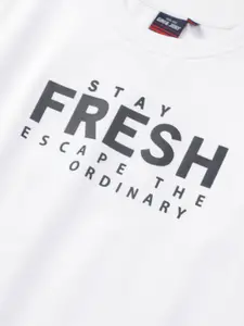 Gini and Jony Boys Round Neck Graphic Printed Cotton Sweatshirt