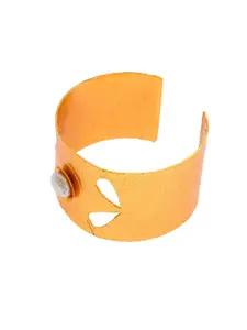 Silvermerc Designs Women Brass Gold-Plated Kada Bracelet