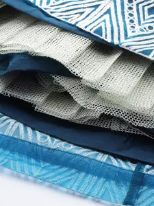 Inddus Embroidered Thread Work Unstitched Lehenga & Blouse With Dupatta