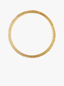 Adwitiya Collection Set Of 4 24 CT Gold-Plated Bangles
