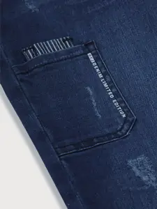 Gini and Jony Boys Mildly Distress Light Fade Cotton Jeans