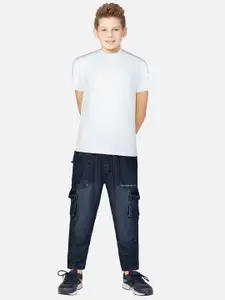 Gini and Jony Boys Elasticated Light Fade Cotton Jeans