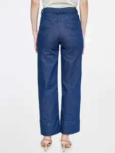 AND Women High-Rise Stretchable Wide Leg Jeans
