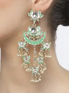 Shining Diva Gold-Plated Classic Chandbalis Earrings