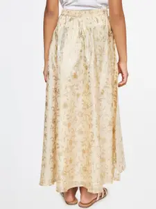 Global Desi Girls Printed Flared Maxi Skirts