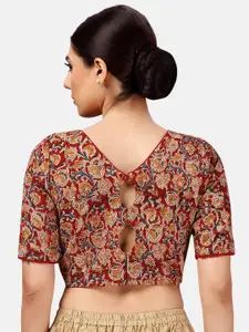 Studio Shringaar Printed Cotton Saree Blouse