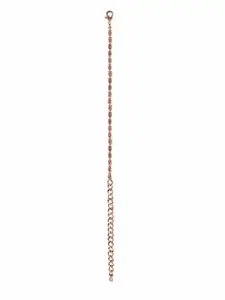 Adwitiya Collection Women Rose Gold-Plated Link Bracelet