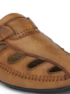 El Paso Men Brown Comfort Sandals