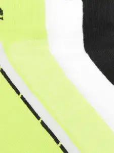 Ajile by Pantaloons Men Pack Of 3 Cotton Patterned Ankle-Length Socks