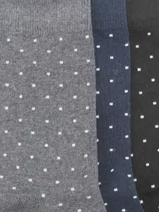 BYFORD by Pantaloons Men Pack Of 3 Printed Calf-Length Cotton Socks