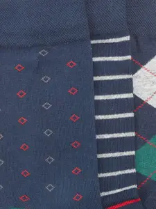 BYFORD by Pantaloons Men Pack of 3 Assorted Cotton Patterned Calf Length Socks