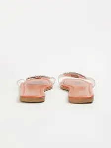 Ginger by Lifestyle Embellished Open Toe Flats