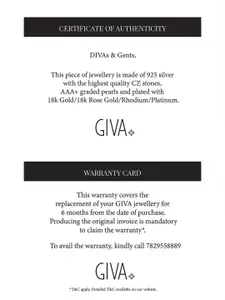 GIVA Rose Sterling Silver Rose Gold-Plated Necklace