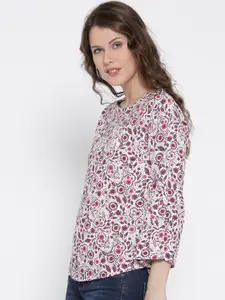 Sera Floral Print Bell Sleeves Top