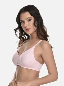 StyFun Cotton Seamless Rapid-Dry Non-Padded Bra LS_Vidya_Bra_Pink_B