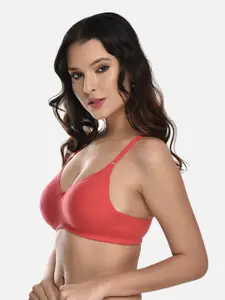 StyFun Cotton Seamless Rapid-Dry Non-Padded Bra LS_Vidya_Bra_Orange_B
