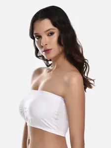 StyFun Padded Full Coverage Rapid-Dry Seamless Strapless Tube Bandeau Bra