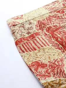 Sangria Printed Top with Trousers