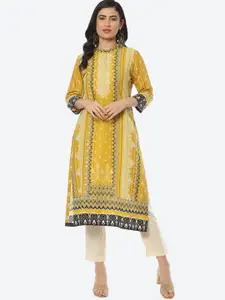 Biba Women Ethnic Motif Printed Cotton Kurta