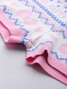 FOREVER 21 Women Conversational Printed Hello Kitty Mid-Rise Shorts