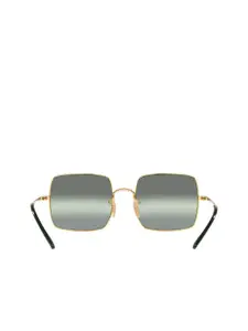 RAY-BAN Women Polarized Green Lens Square Sunglasses - 0RB1971001/G454