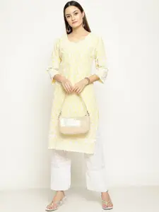 KALINI Chikankari Pure Cotton Kurta