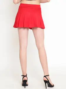 Sera Viscose Rayon Mini Flared Skirt