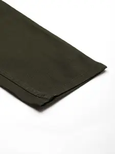 The Roadster Life Co. Men Solid Mid-Rise Smart Casual Chinos Trousers