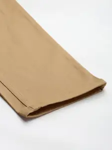 The Roadster Life Co. Men Solid Mid-Rise Regular Trousers