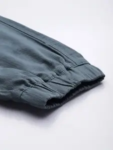 The Roadster Life Co. Men Solid Mid-Rise Jogger Trousers