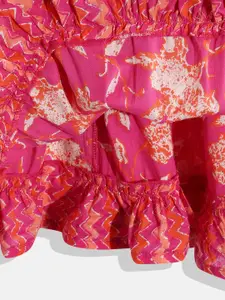 Readiprint Girls Printed Gotta Patti Ready To Wear Lehenga Choli