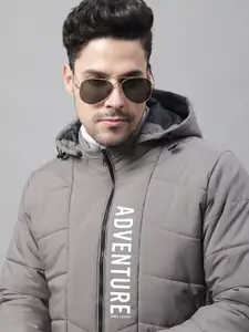 Cantabil Men Lightweight Long Sleeves Hooded Puffer Jacket