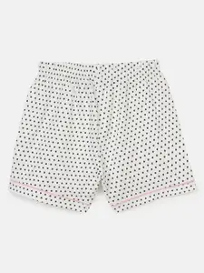 mackly Girls Graphic Printed Pure Cotton Night Suit