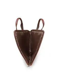 ZOUK Men Black & Brown Jute Laptop Sleeve