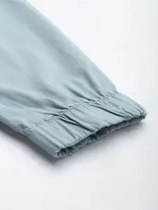 Roadster Men Solid Regular Fit Mid-Rise Plain Woven Flat-Front Joggers