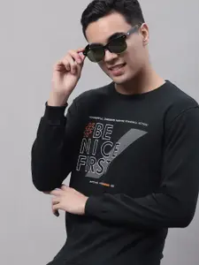 Cantabil Men Printed Fleece Sweatshirt