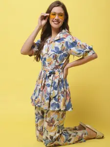 Claura Women Floral Printed Night Suit