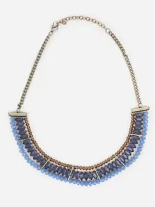 Priyaasi Gold-Plated Stone Studded Chocker Necklace