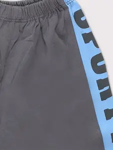 Nottie Planet Boys Printed Pure Cotton Round Neck T-shirt with Shorts