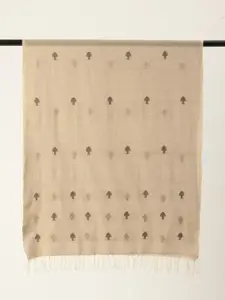 ASVA Jamdani Fish Handwoven Scarf