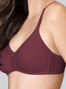 LYRA Pack Of 2 Cotton Rich Mesh Ladder Wire Free Moulded and Seamless Bra