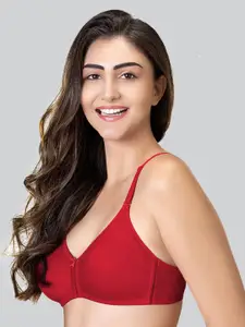 LYRA Cotton Rich Mesh Ladder Wire Free Moulded and Seamless Bra