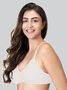 LYRA Cotton Rich Mesh Ladder Wire Free Moulded and Seamless Bra