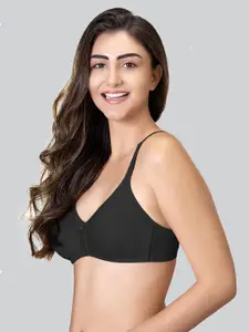 LYRA Cotton Rich Mesh Ladder Wire Free Moulded and Seamless Bra